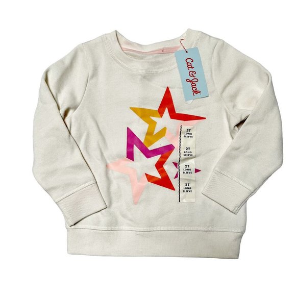 Cat & Jack Other - NWT Cat & Jack Star Sweatshirt Size 2T